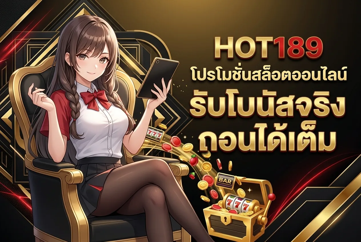 [H1] HOT189 โปรโมชั่นสล็อตออนไลน์ รับโบนัสจริง ถอนได้เต็ม
